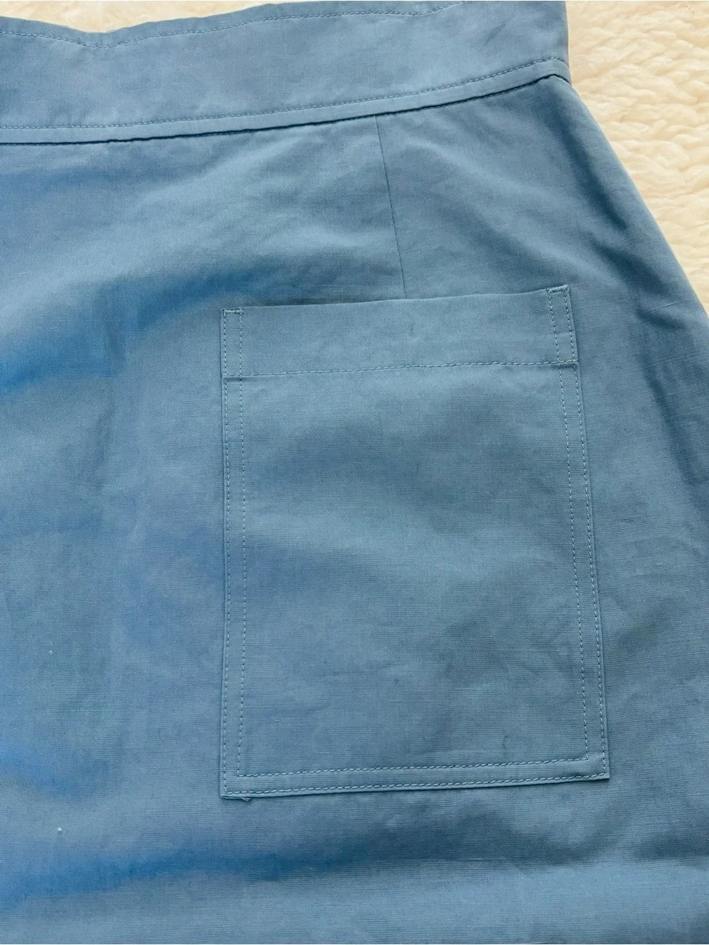Paul Smith Overlaps Classic Blue Button-Front Skirt size EU 40